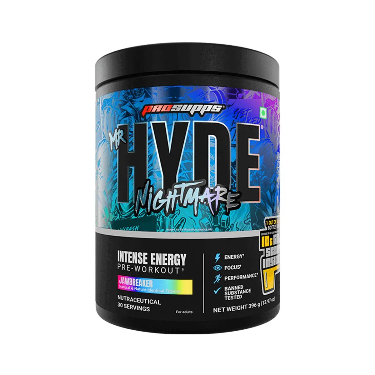 Prosupps Hyde Nightmare Pre Workout | 30 Servings - Prosupps India