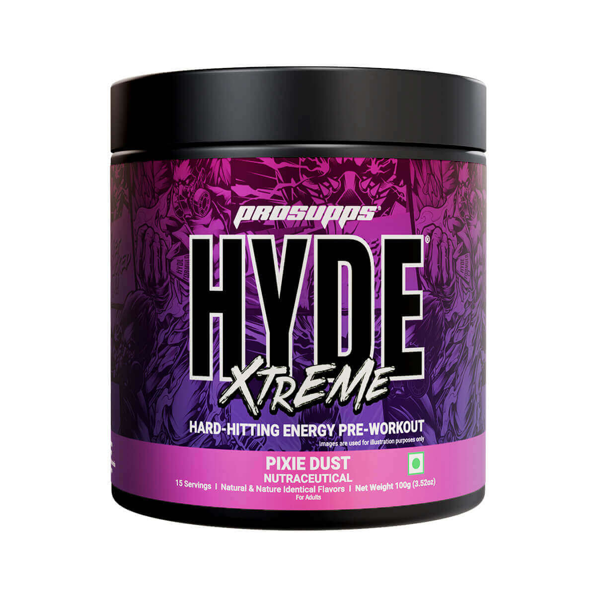 Prosupps Hyde Xtreme Pre Workout - 15 Servings - Prosupps India