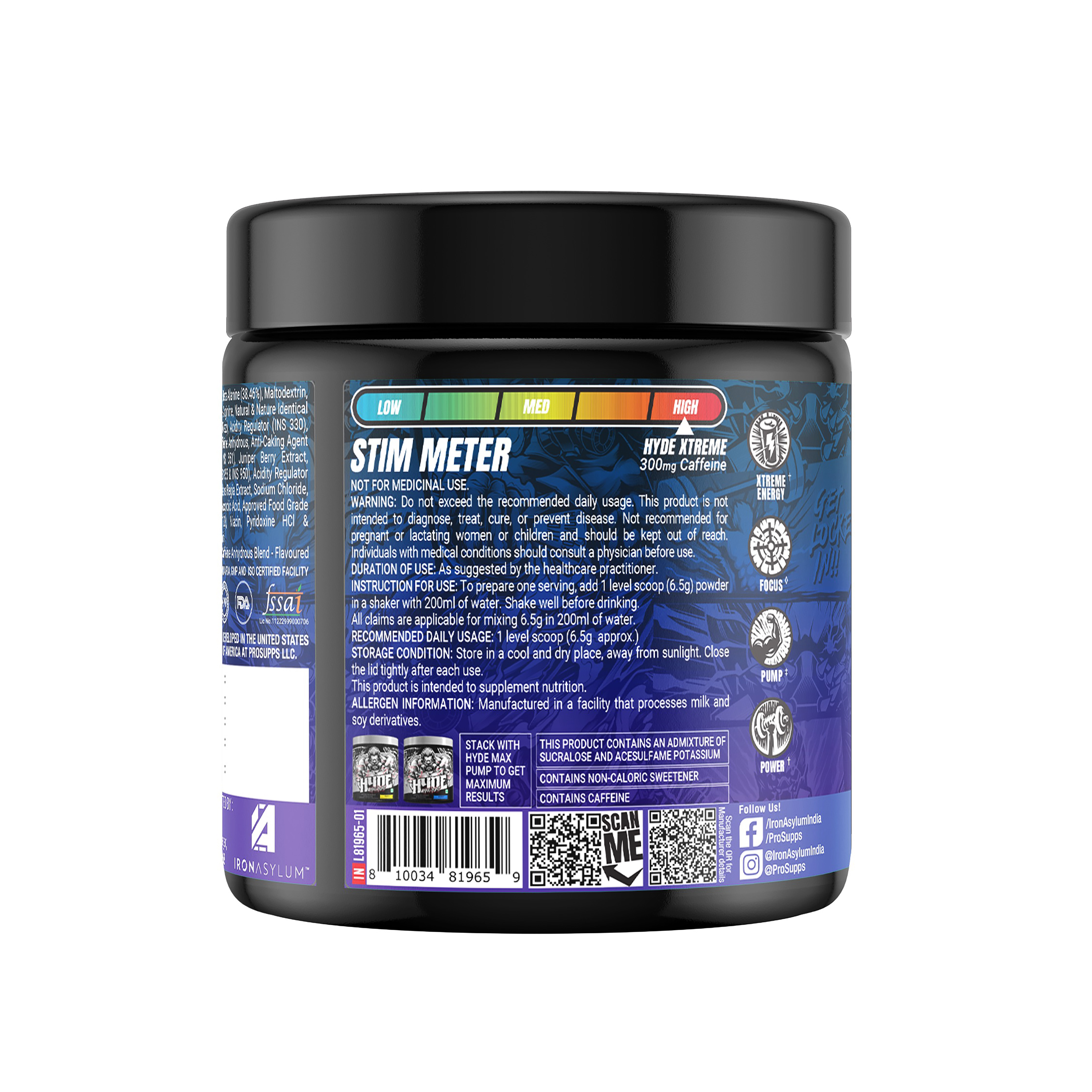 Prosupps Hyde Xtreme Pre Workout - 15 Servings