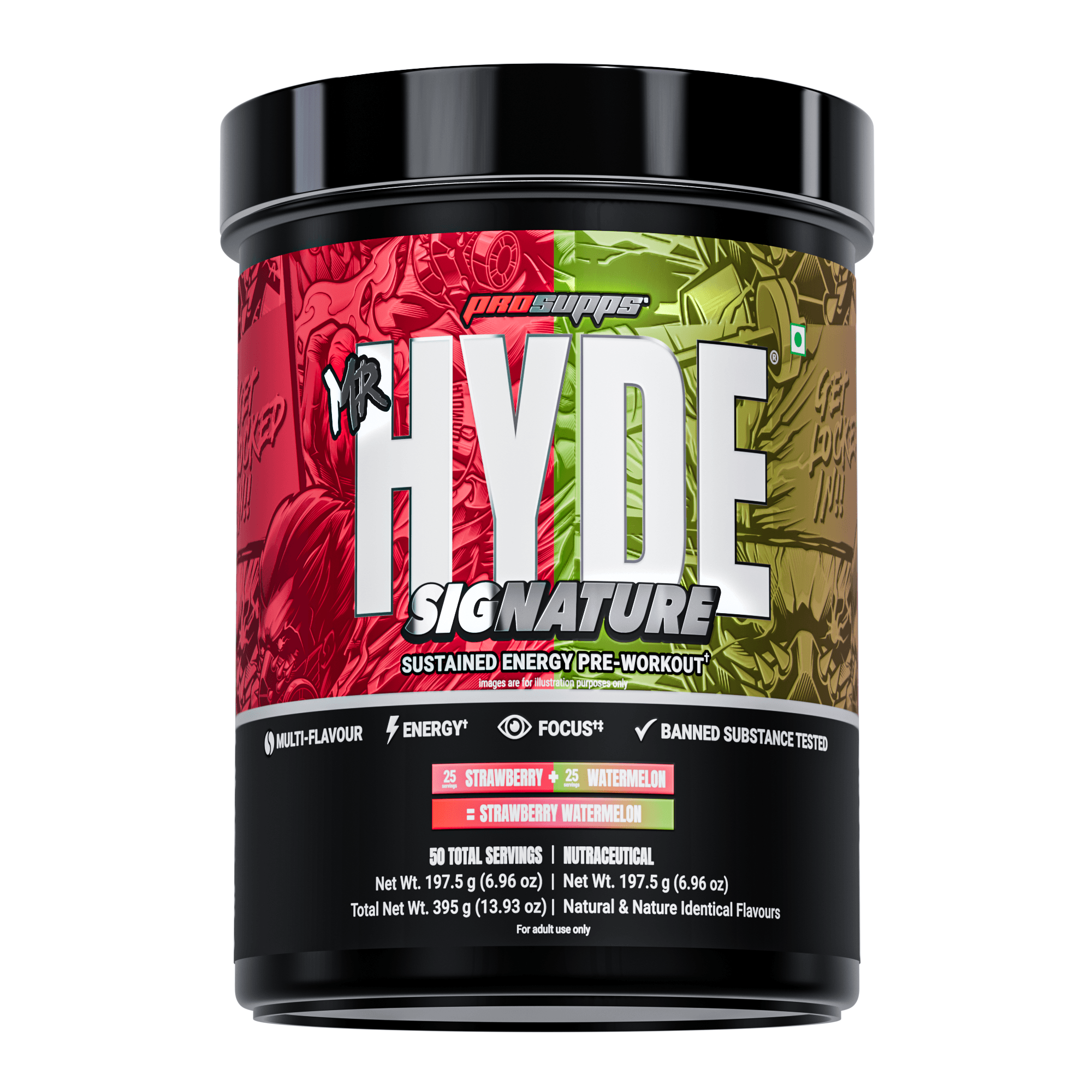 Prosupps Hyde Signature Pre Workout |Dual Tub| Try 3 Amazing Flavor in One Box - Prosupps
