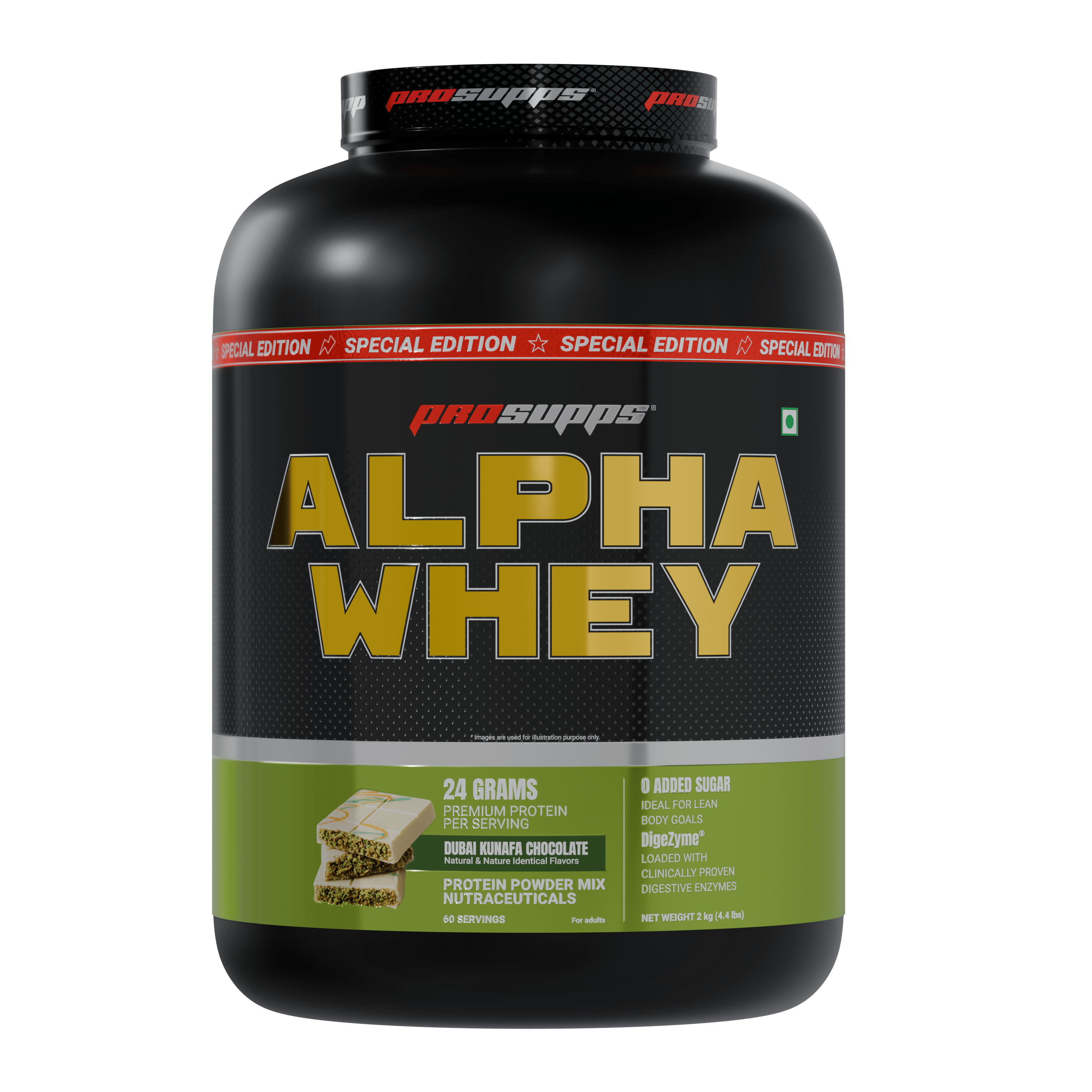 Prosupps Alpha Whey Protein Powder 1.98kg | Muscle Growth & Recovery Support - Prosupps