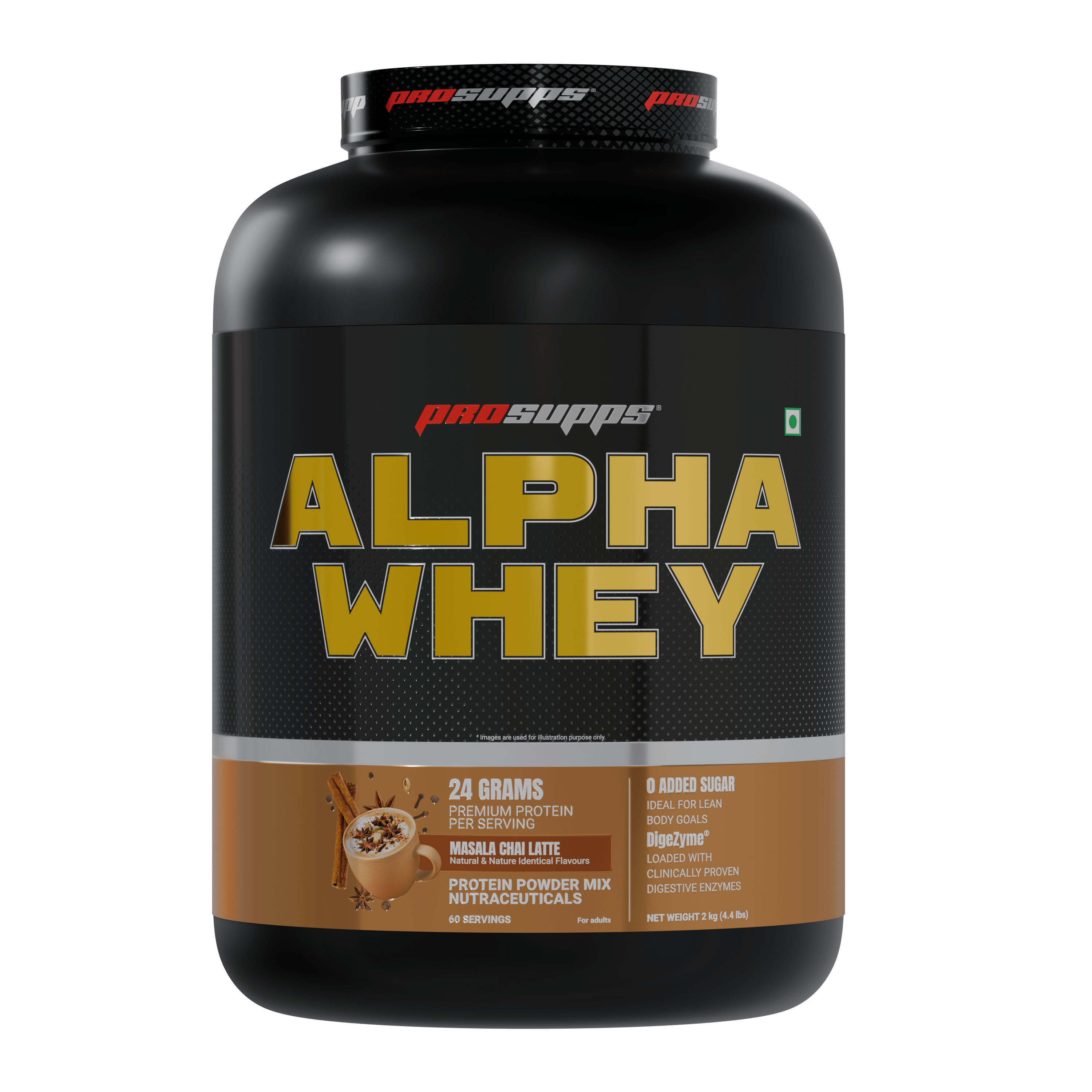 Prosupps Alpha Whey Protein Powder 1.98kg | Muscle Growth & Recovery Support - Prosupps