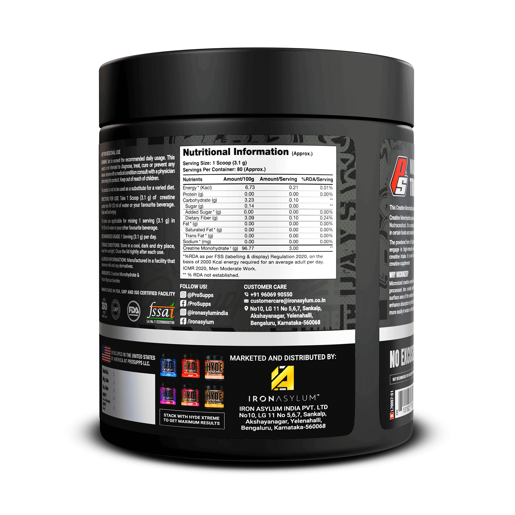 Prosupps Creatine Monohydrate | Muscle Strength, Power & Performance Support - Prosupps