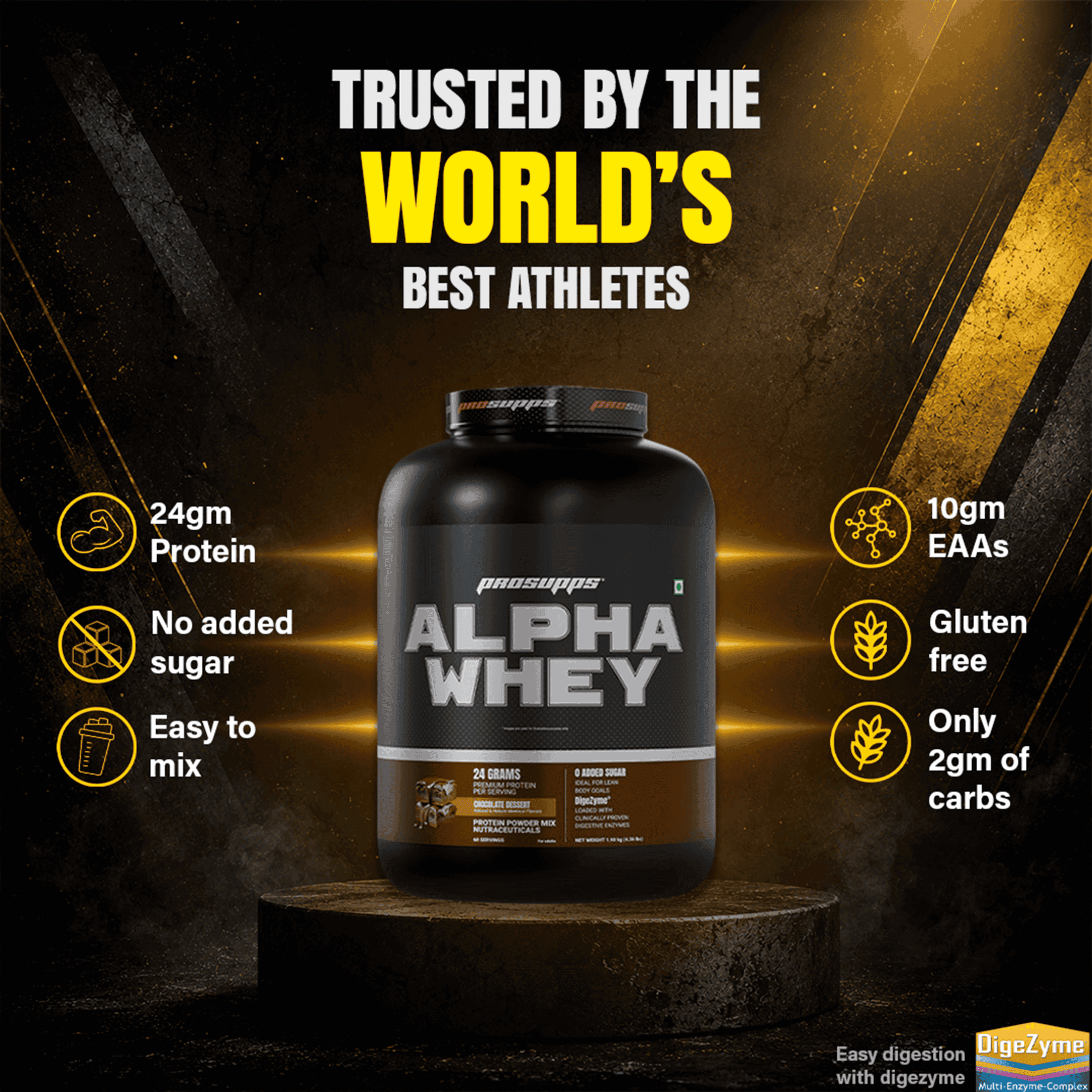 Prosupps Alpha Whey Protein Powder 1.98kg | Muscle Growth & Recovery Support