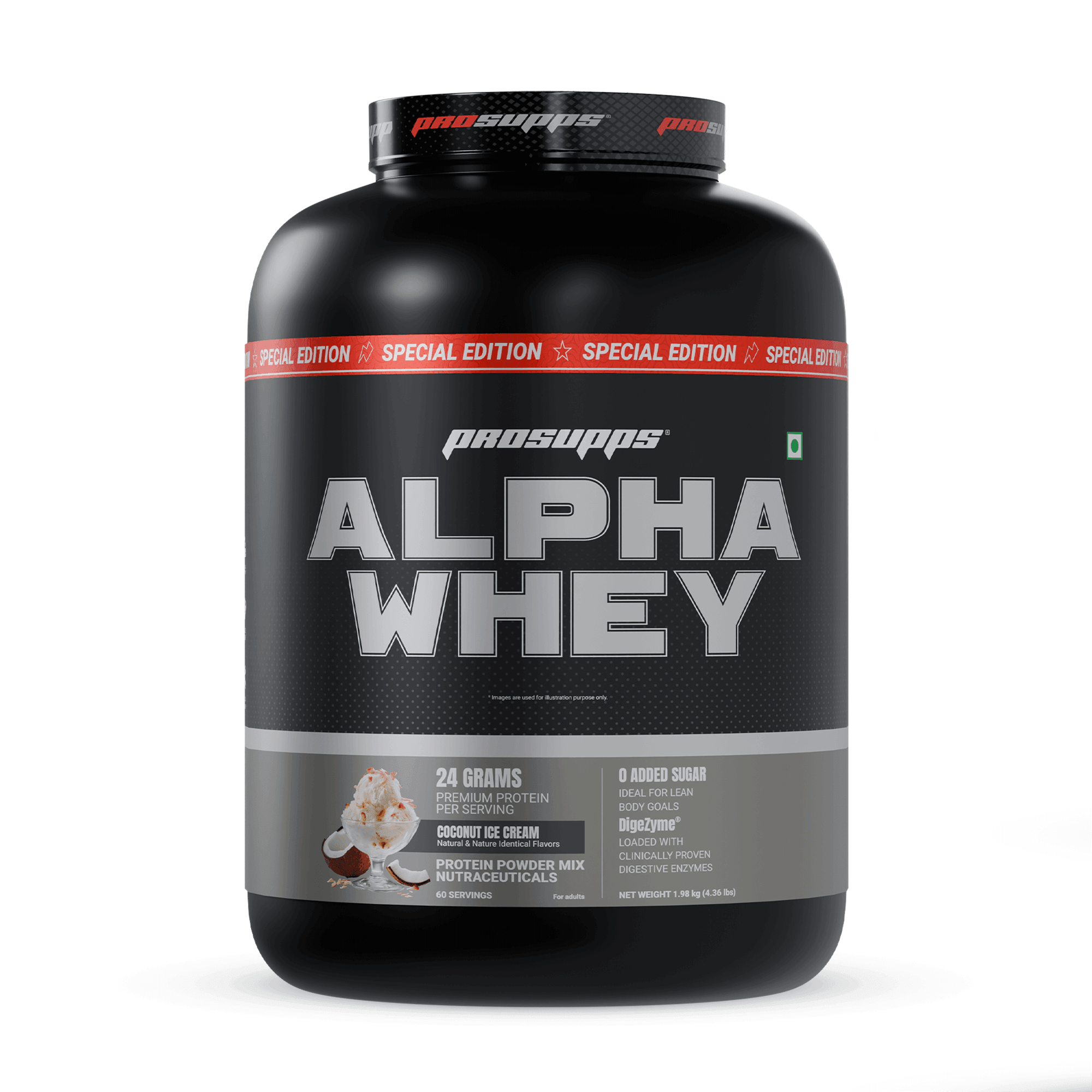 Prosupps Alpha Whey Protein Powder 1.98kg | Muscle Growth & Recovery Support