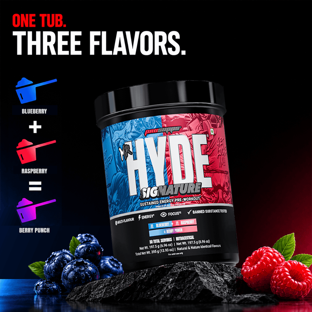 Prosupps Hyde Signature Pre Workout |Dual Tub| Try 3 Amazing Flavor in One Box