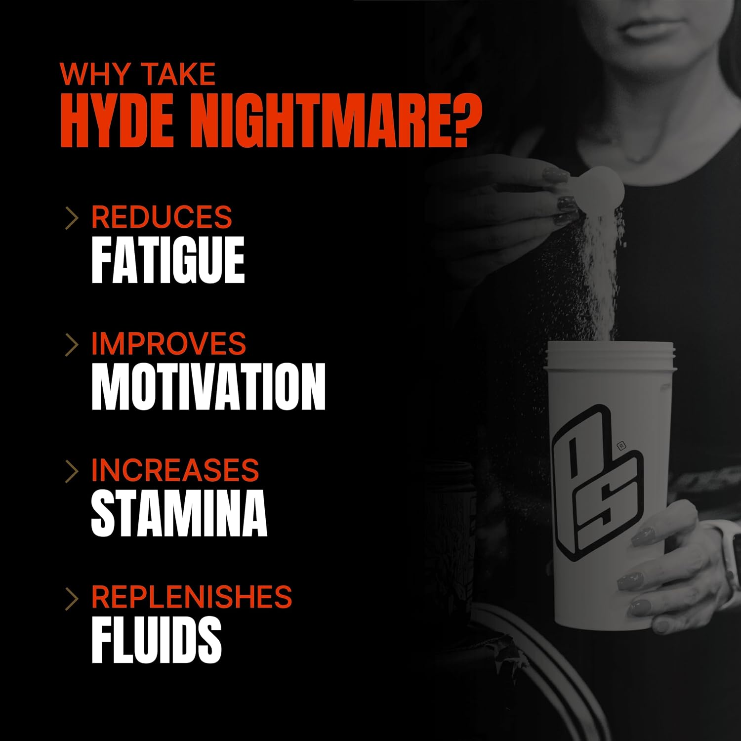 Prosupps Hyde Nightmare Pre Workout | Extreme Energy & Intense Focus Formula - Prosupps
